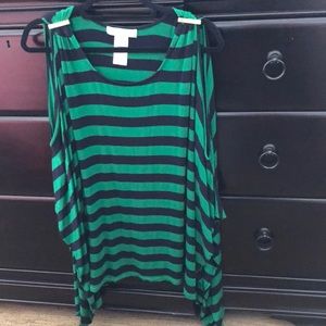 Micheal Kors open shoulder blouse